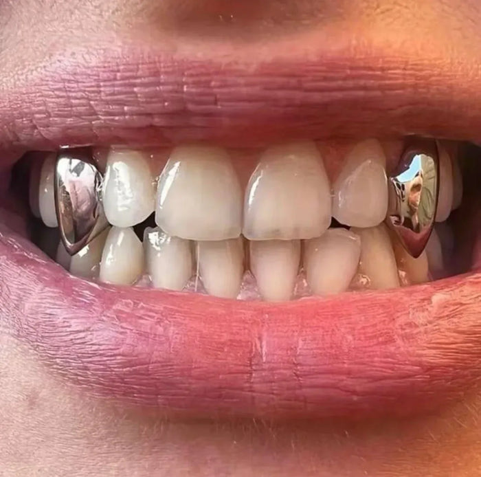1 Silver Tooth "SINGLE CAP": Top or Bottom image 2