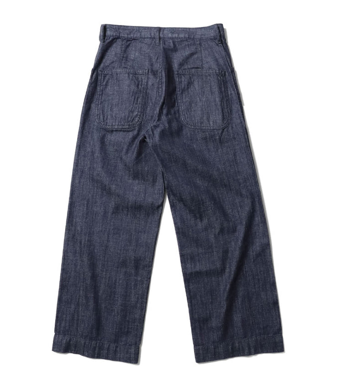 10079 USN DENIM SAILOR PANTS - INDIGO ONE WASH