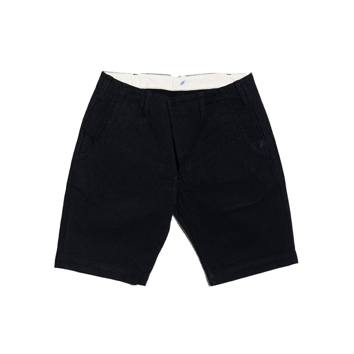 1171-BK SASHIKO SHORT PANTS - GRAY X BLACK