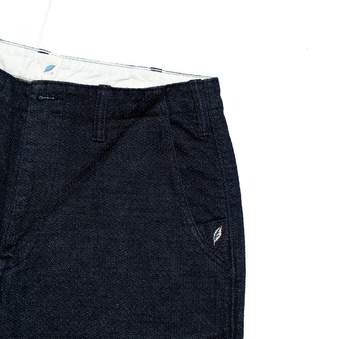 1171-ID SASHIKO SHORT PANTS - INDIGO X INDIGO