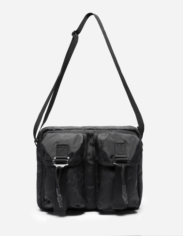 1532 CAMO M.A.L.I.C.E. CROSS BODY BAG - BLACK