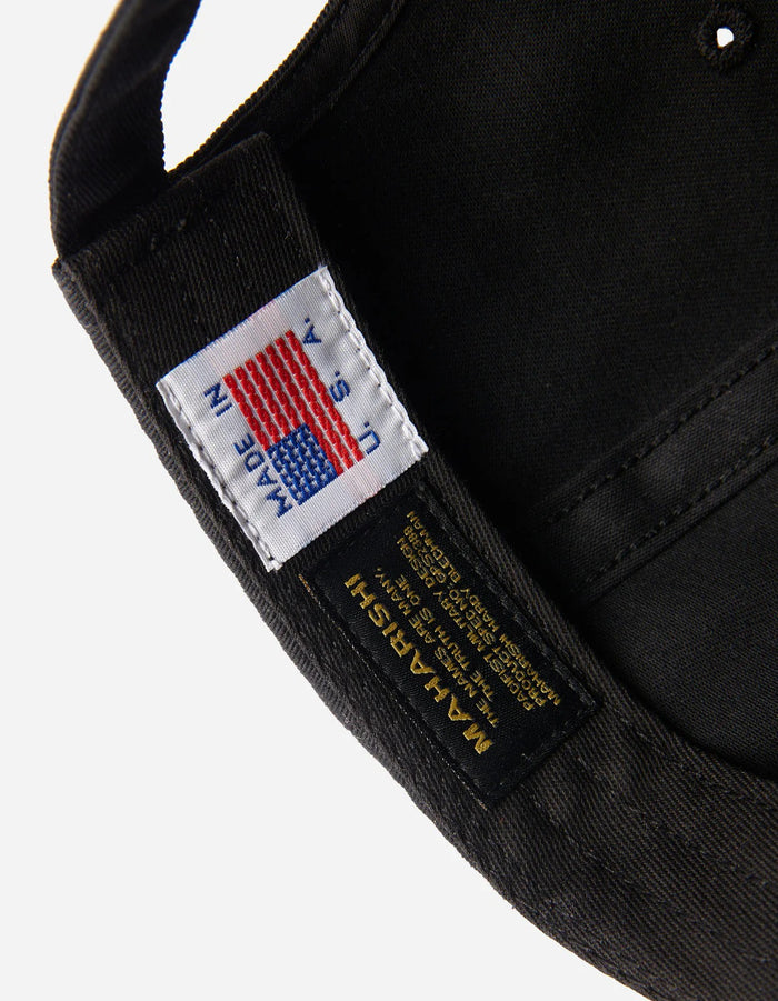 1548 TIGER DRAGON 6 PANEL CAP - BLACK