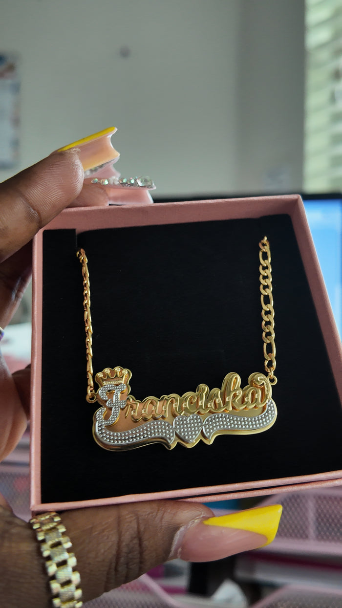 2 Tone Name Necklace
