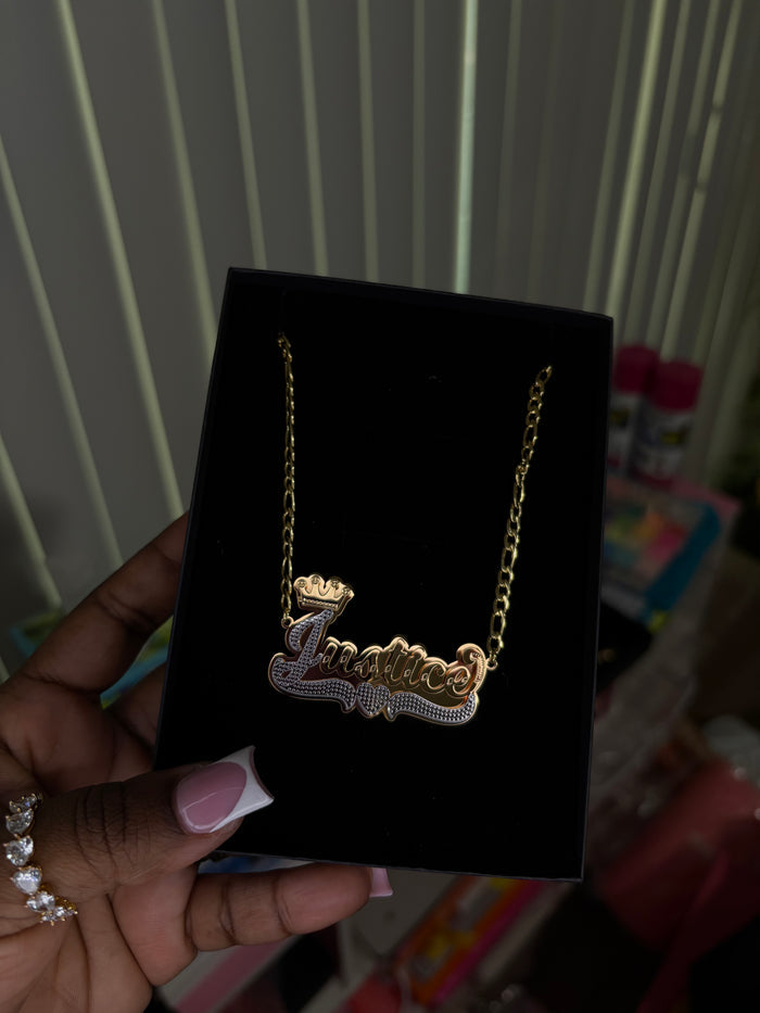 2 Tone Name Necklace