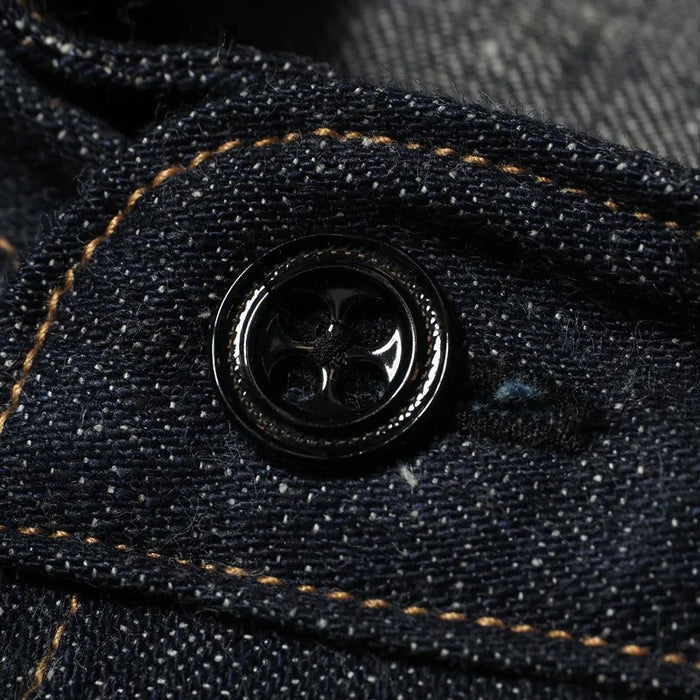 2213 1880 HEAVY LEATHER BOUND JUMPER - INDIGO