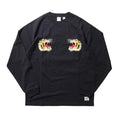 22276 US COTTON EMB L/S TEE (TIGER) - BLACK