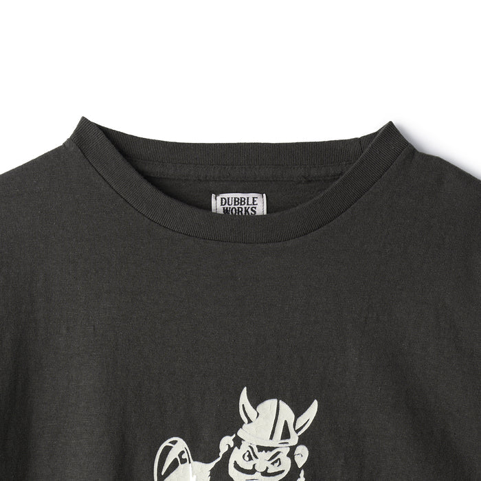 33005-02 Printed Tee "W" - BLACK