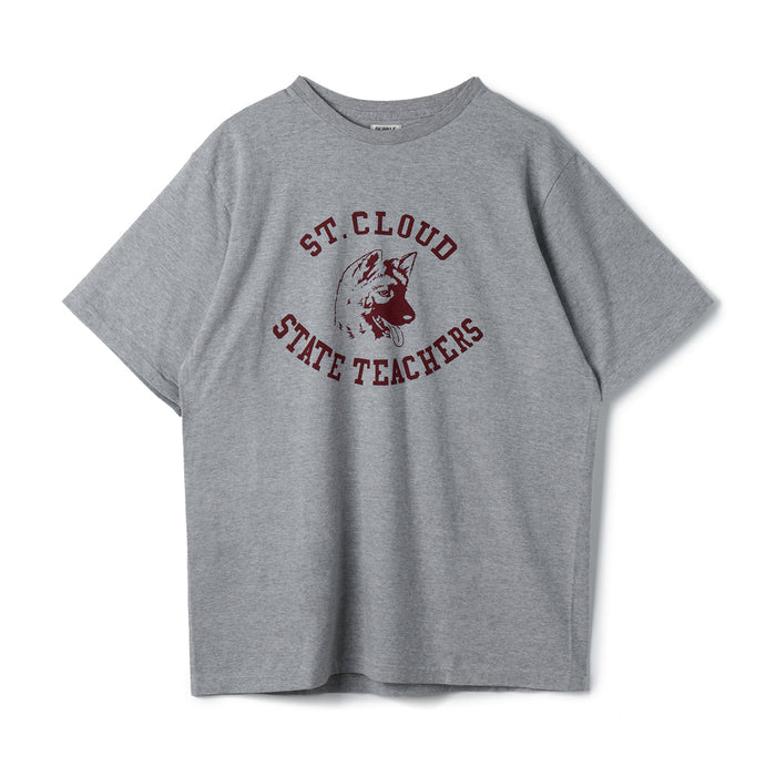 33005-03 Printed Tee "ST.CLOUD" - HEATHER GREY