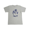 33005-06 Printed Tee "LOVE IT" - HEATHER GREY