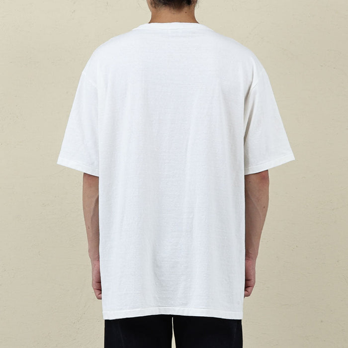 35001 FALLEN COTTON MID WEIGHT S/S TEE - OFF WHITE