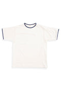 4059 RINGER T PLAIN - CREAM/NAVY