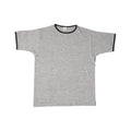 4059 RINGER T PLAIN - HEATHER GRAY/BLACK