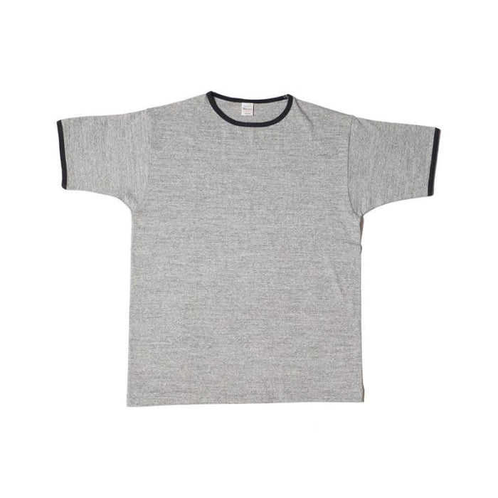 4059 RINGER T PLAIN - HEATHER GRAY/BLACK
