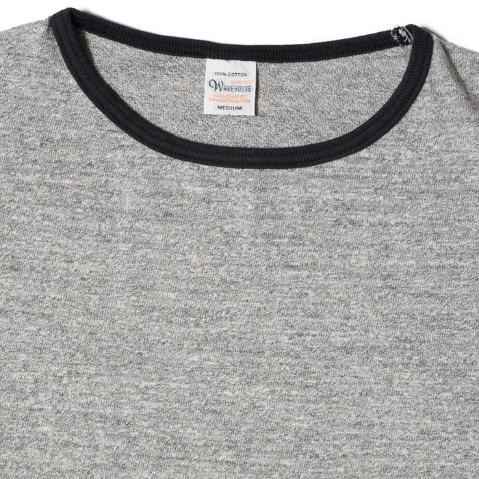 4059 RINGER T PLAIN - HEATHER GRAY/BLACK