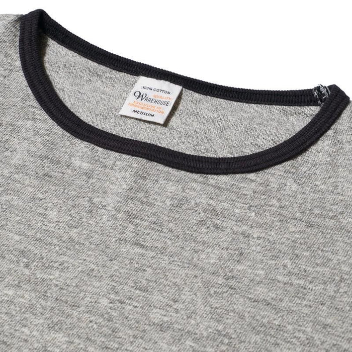 4059 RINGER T PLAIN - HEATHER GRAY/BLACK