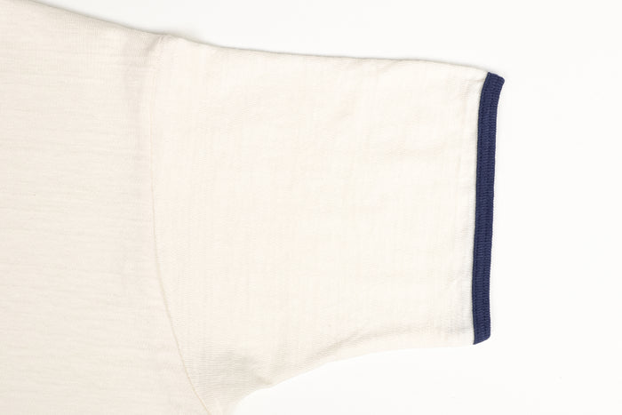 4059 RINGER T-SHIRT STREAKING TEAM - CREAM/NAVY
