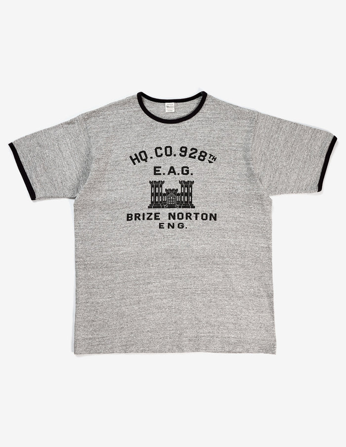 4059 RINGER TEE BRIZE NORTON - HEATHER GRAY/BLACK