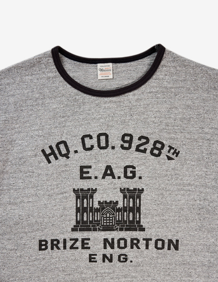 4059 RINGER TEE BRIZE NORTON - HEATHER GRAY/BLACK