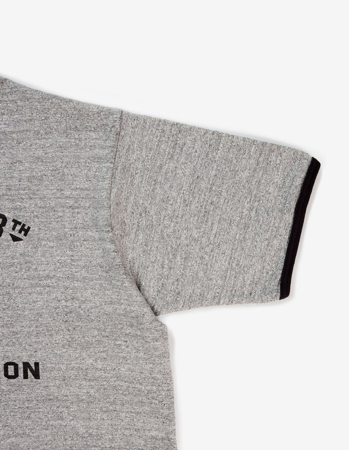 4059 RINGER TEE BRIZE NORTON - HEATHER GRAY/BLACK