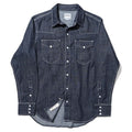 40695 USA COTTON DENIM WESTERN SHIRT - INDIGO