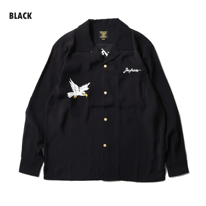 41152 SOUVENIR L/S SHIRT (MAP) - BLACK
