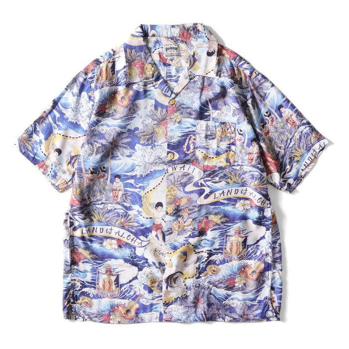 41168 ALOHA SHIRT (HAWAII) - NAVY