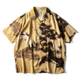 41185 x Ito Jakuchu ALOHA SHIRT (White Crane) - BEIGE