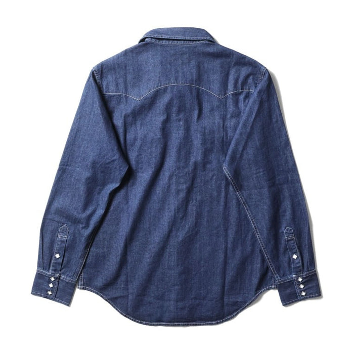 41186 DENIM WESTERN SHIRT - INDIGO ONE WASH
