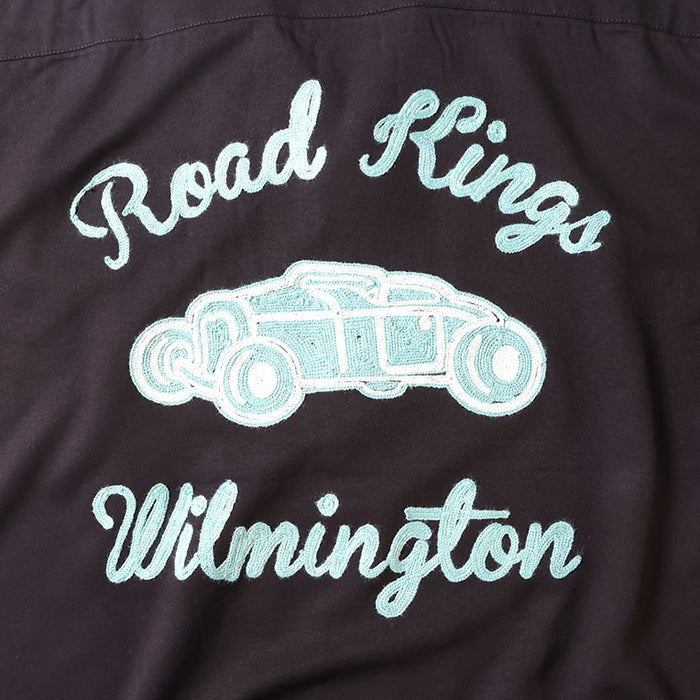 41223 BOWLING SHIRT (ROAD KINGS) - BLACK