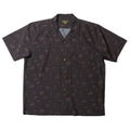 41236 POLYESTER ALOHA SHIRT (KASURI) - BROWN