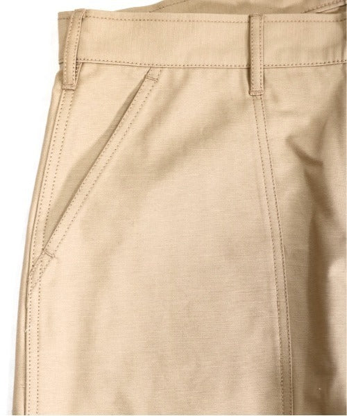4POCKETS FATIGUE WIDE TROUSER - BEIGE
