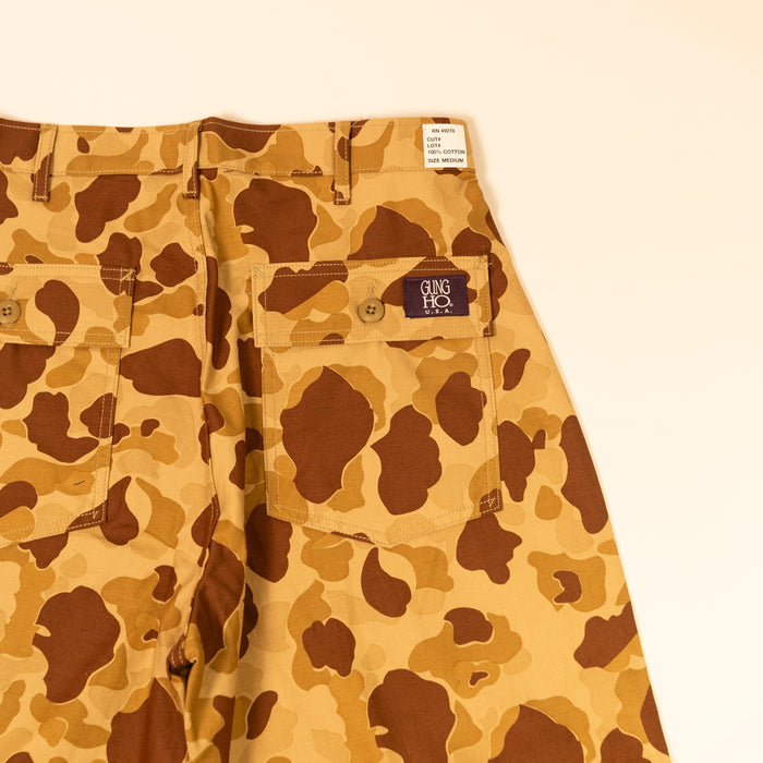 4POCKETS FATIGUE WIDE TROUSER (CAMO) - HUNTER CAMO