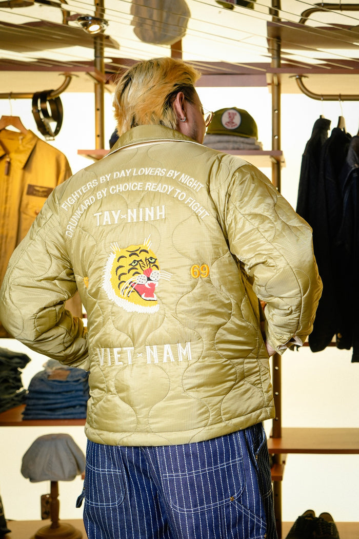 51514 REVERSIBLE VIETNAM JACKET - OFF WHITE