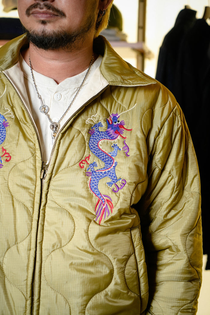 51514 REVERSIBLE VIETNAM JACKET - OFF WHITE