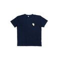 5406-2 SUMMER EMBROIDERED INDIGO TEE S/S  - BEER