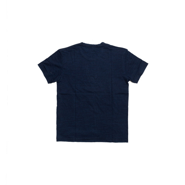 5406-2 SUMMER EMBROIDERED INDIGO TEE S/S  - BEER