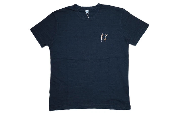 5406-5 SUMMER EMBROIDERED INDIGO TEE S/S  - VACATION