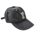 6843 6PANEL DENIM BASEBALL F CAP - BLACK