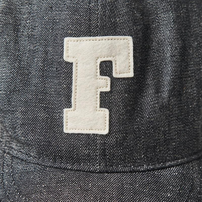 6843 6PANEL DENIM BASEBALL F CAP - BLACK