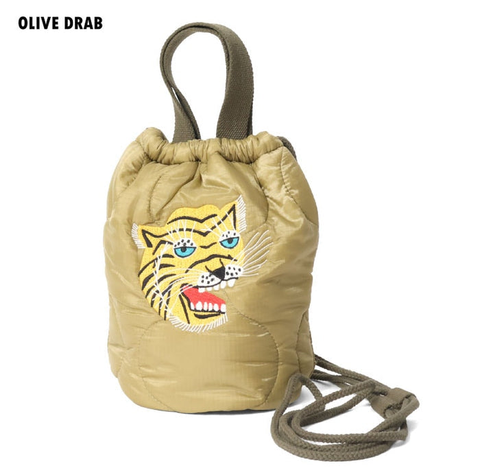 6844 EMB QUILTING EFECT BAG (TIGER) - OLIVE DRAB