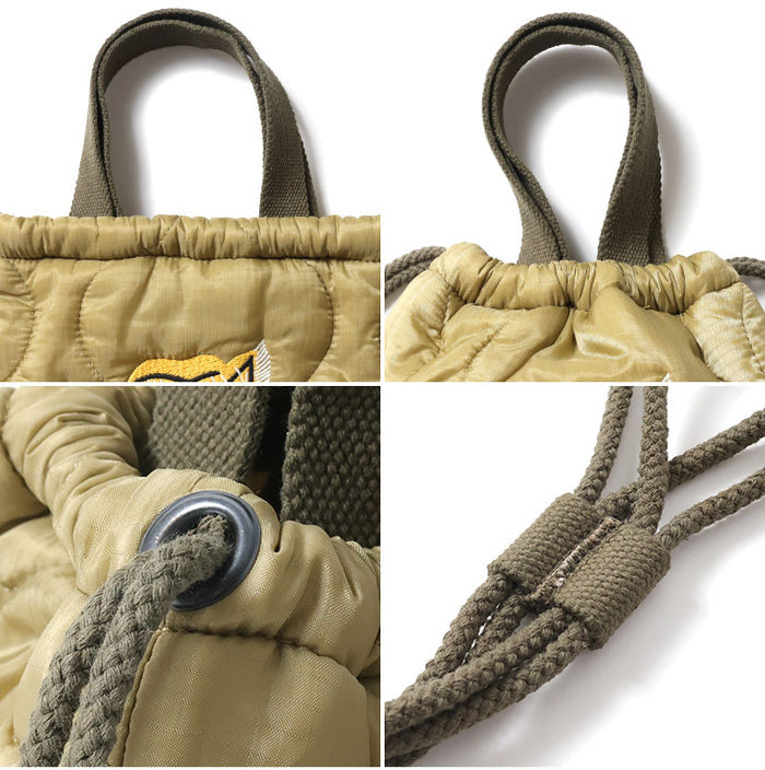 6844 EMB QUILTING EFECT BAG (TIGER) - OLIVE DRAB
