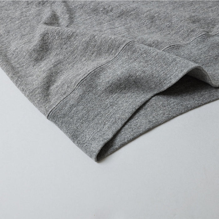 74004 CUT OFF SLEEVE SWEAT POLO SHIRT - HEATHER GREY