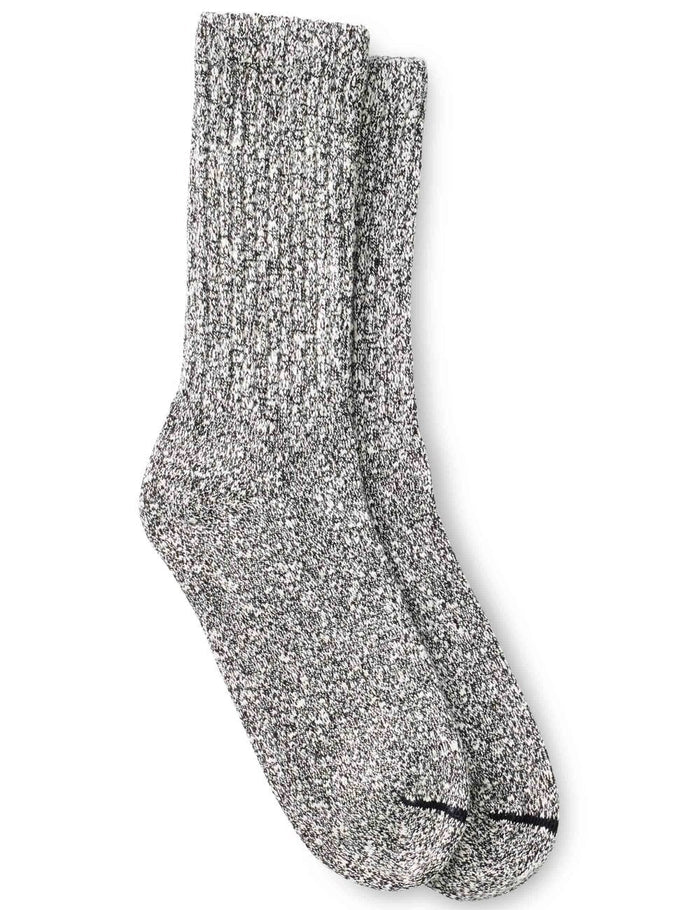 97644 COTTON RAGG CREW - BLACK/WHITE