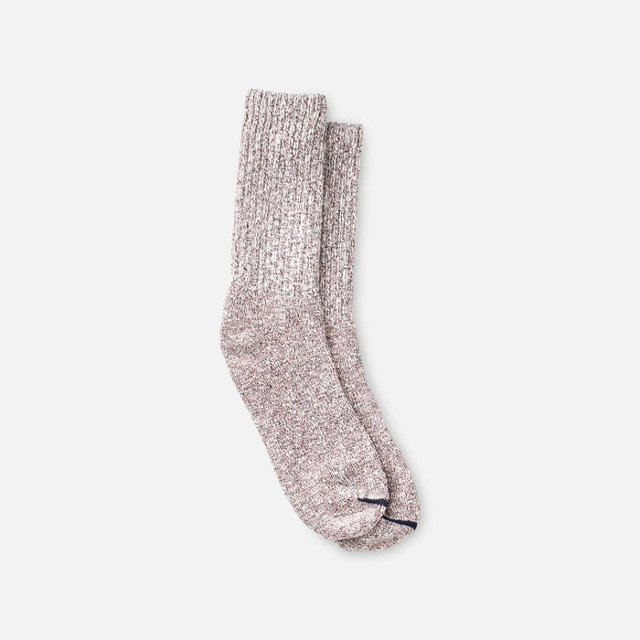 97661 COTTON RAG CREW SOCKS - BURGUNDY/NAVY/WHITE