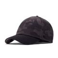 The angled view of the Melin Vintage Fit A-Game Hydro hat in black camo
