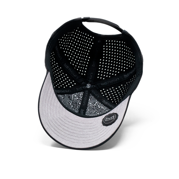 The inside view of the Melin Vintage Fit A-Game Hydro hat in black
