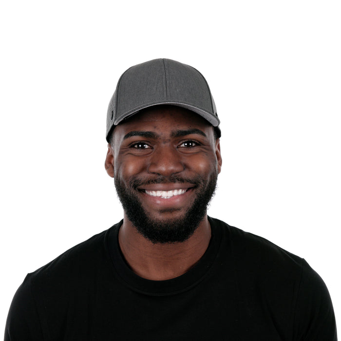 The model-image of the Melin Vintage Fit A-Game Hydro hat in Heather Charcoal