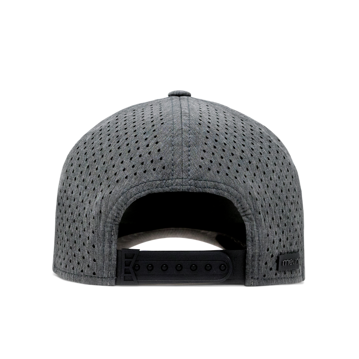 The back view of the Melin Vintage Fit A-Game Hydro hat in dark grey