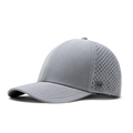 The angled view of the Melin Vintage Fit A-Game Hydro hat in gray