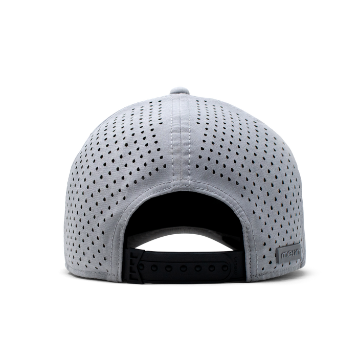 The back view of the Melin Vintage Fit A-Game Hydro hat in gray